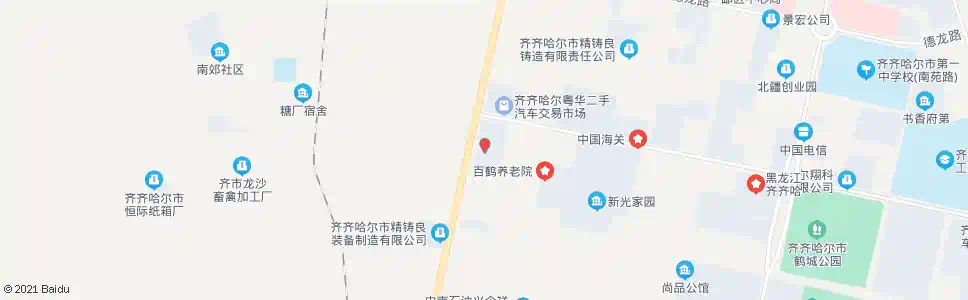 齐齐哈尔华鹤木器厂_公交站地图_齐齐哈尔公交_妙搜公交查询2025