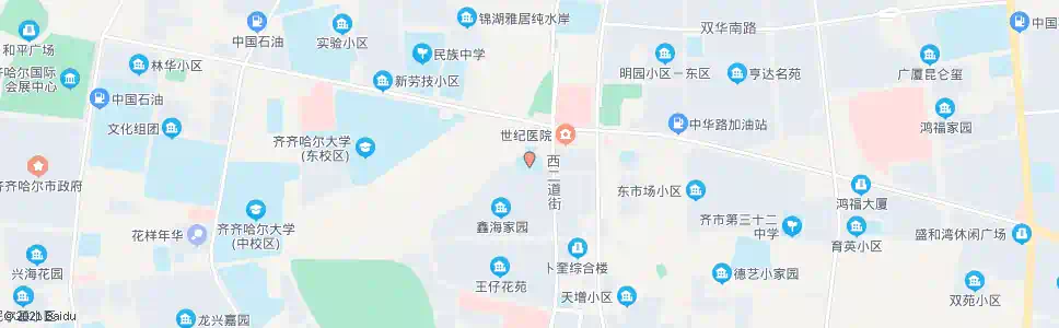 齐齐哈尔回民小学_公交站地图_齐齐哈尔公交_妙搜公交查询2025