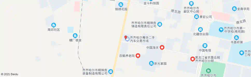 齐齐哈尔粤华汽贸集团_公交站地图_齐齐哈尔公交_妙搜公交查询2025