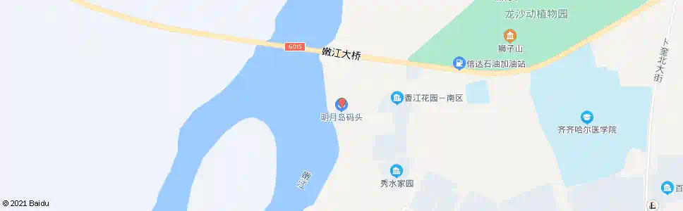 齐齐哈尔明月岛码头_公交站地图_齐齐哈尔公交_妙搜公交查询2025