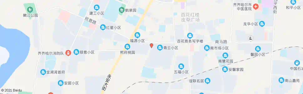 齐齐哈尔新洪记海鲜楼_公交站地图_齐齐哈尔公交_妙搜公交查询2025