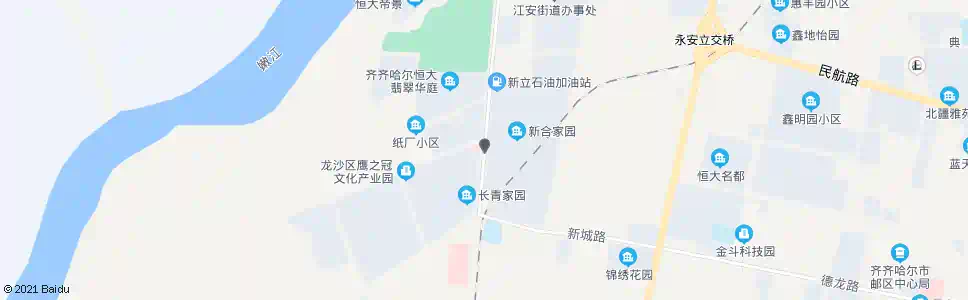 齐齐哈尔造纸厂_公交站地图_齐齐哈尔公交_妙搜公交查询2025