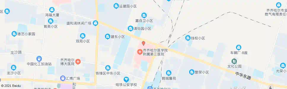 齐齐哈尔附属三院住院部_公交站地图_齐齐哈尔公交_妙搜公交查询2025