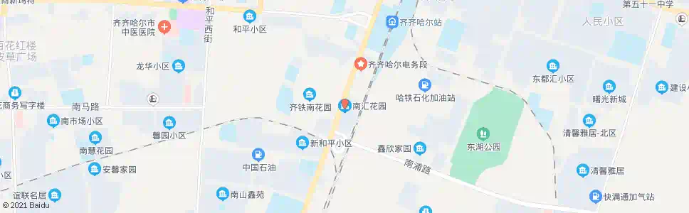 齐齐哈尔南惠花园_公交站地图_齐齐哈尔公交_妙搜公交查询2025