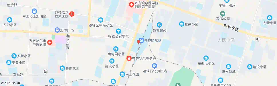 齐齐哈尔区公安局_公交站地图_齐齐哈尔公交_妙搜公交查询2025
