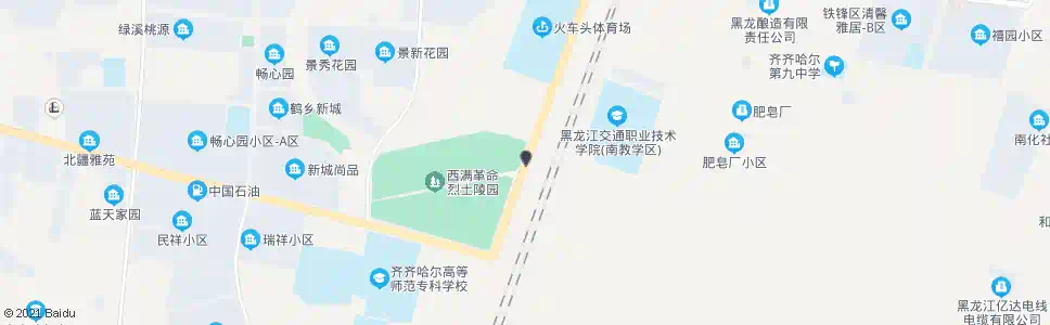 齐齐哈尔革命公墓_公交站地图_齐齐哈尔公交_妙搜公交查询2025