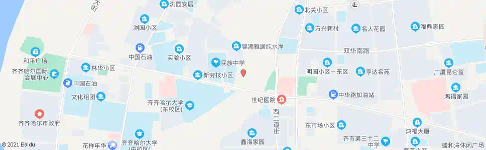齐齐哈尔西虹桥_公交站地图_齐齐哈尔公交_妙搜公交查询2025