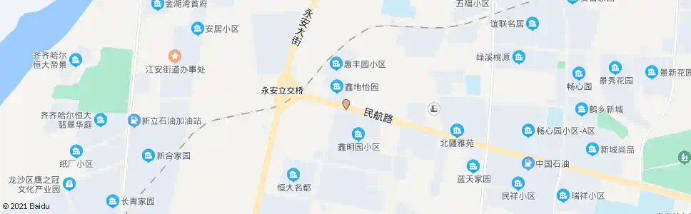 齐齐哈尔永安立交桥_公交站地图_齐齐哈尔公交_妙搜公交查询2025