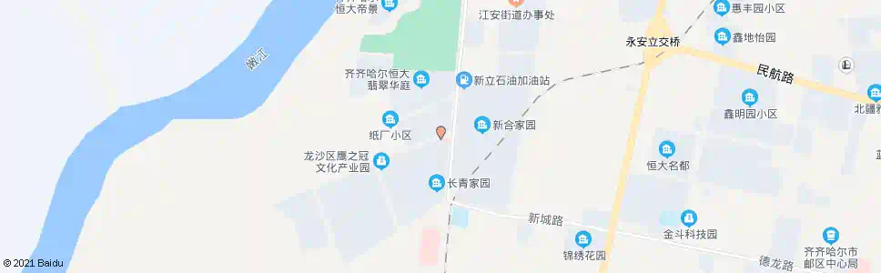 齐齐哈尔造纸厂医院_公交站地图_齐齐哈尔公交_妙搜公交查询2025