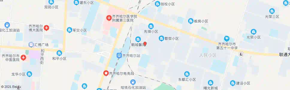 齐齐哈尔第四十四中学_公交站地图_齐齐哈尔公交_妙搜公交查询2025