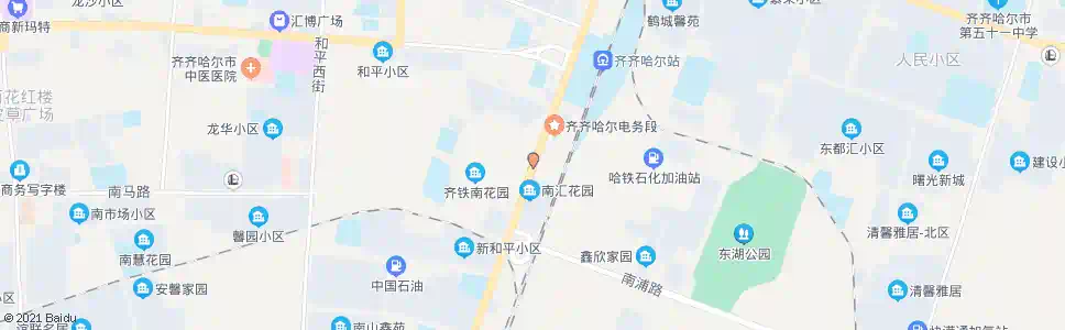 齐齐哈尔南局宅_公交站地图_齐齐哈尔公交_妙搜公交查询2025