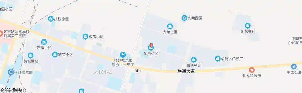 齐齐哈尔光荣社区_公交站地图_齐齐哈尔公交_妙搜公交查询2025