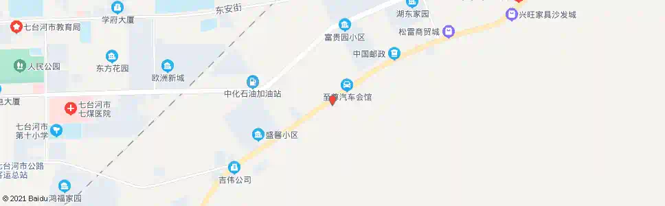七台河东建租赁站_公交站地图_七台河公交_妙搜公交查询2025