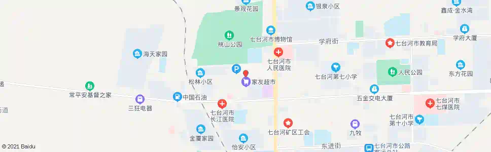 七台河利山超市_公交站地图_七台河公交_妙搜公交查询2025