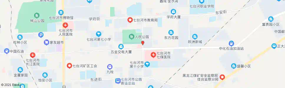七台河警官医院_公交站地图_七台河公交_妙搜公交查询2025