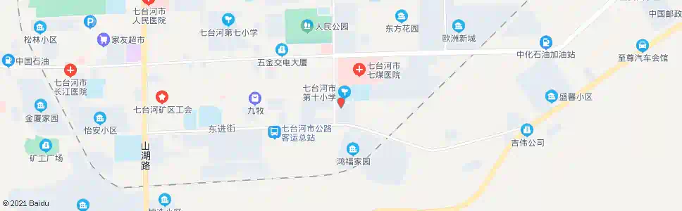 七台河新世纪家居城_公交站地图_七台河公交_妙搜公交查询2025