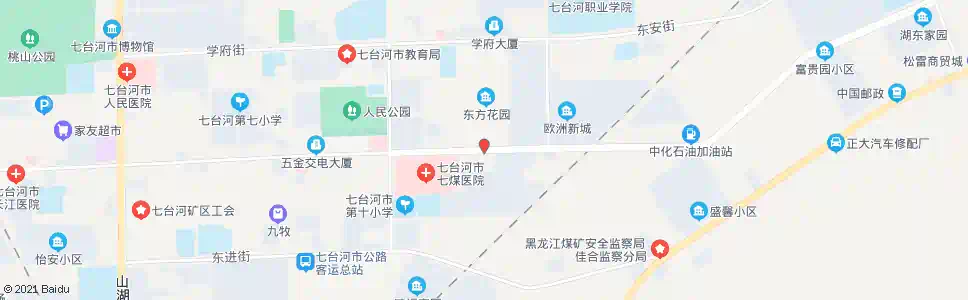 七台河东方花园_公交站地图_七台河公交_妙搜公交查询2025