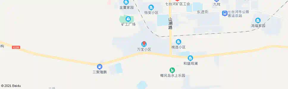 七台河万宝村宅区_公交站地图_七台河公交_妙搜公交查询2025