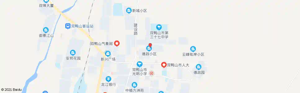 双鸭山德政小区_公交站地图_双鸭山公交_妙搜公交查询2025
