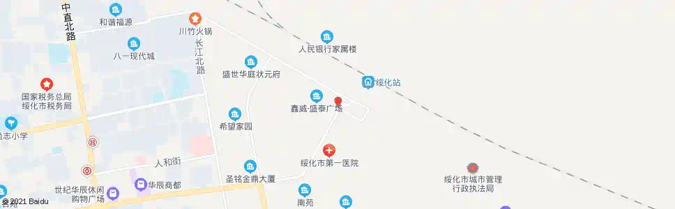 绥化军供大厦_公交站地图_绥化公交_妙搜公交查询2025