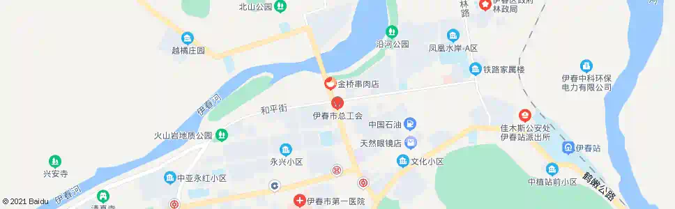 伊春总工会_公交站地图_伊春公交_妙搜公交查询2025