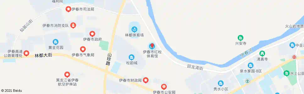 伊春体育馆_公交站地图_伊春公交_妙搜公交查询2025