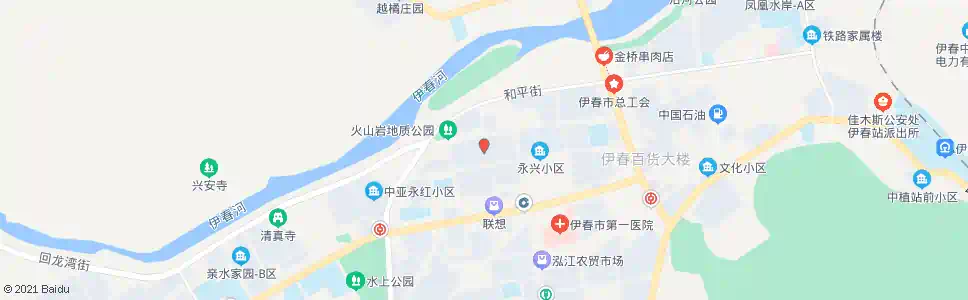 伊春红旗小区_公交站地图_伊春公交_妙搜公交查询2025