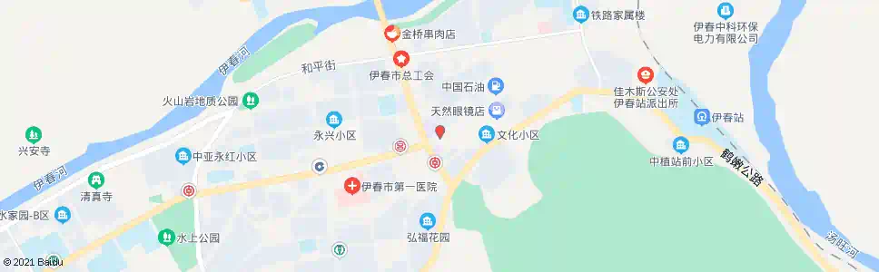 伊春一百货_公交站地图_伊春公交_妙搜公交查询2025