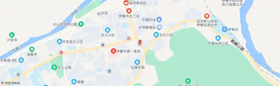 伊春伊青道口_公交站地图_伊春公交_妙搜公交查询2025