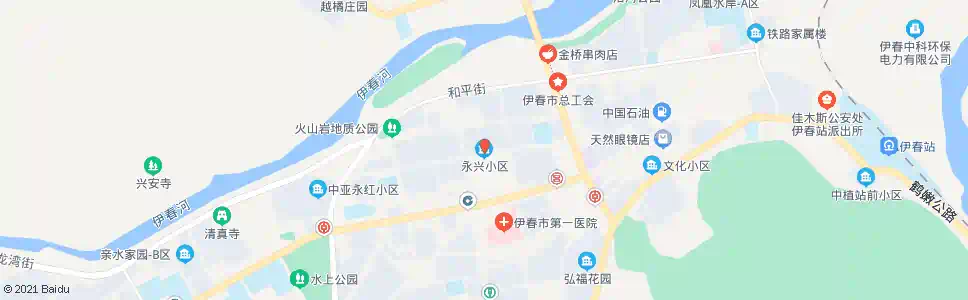 伊春永兴小区_公交站地图_伊春公交_妙搜公交查询2025