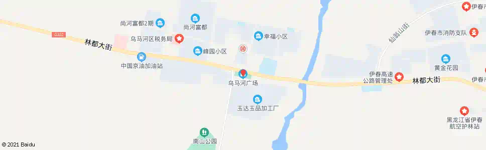 伊春乌马河广场_公交站地图_伊春公交_妙搜公交查询2025
