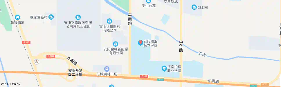 安阳职业技术学院_公交站地图_安阳公交_妙搜公交查询2025