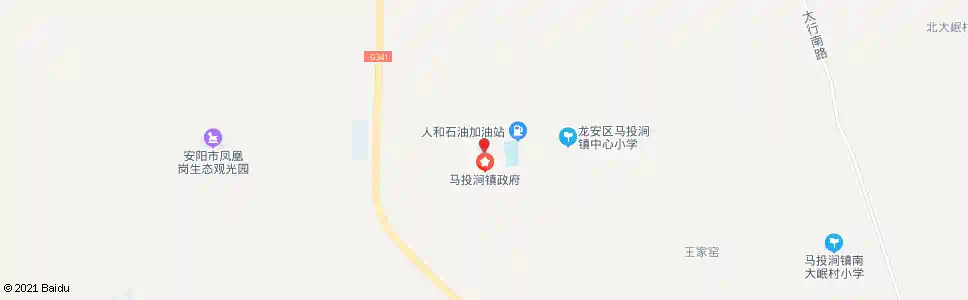 安阳马投涧乡政府_公交站地图_安阳公交_妙搜公交查询2025