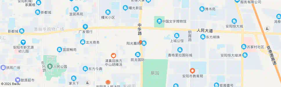 安阳中华路灯塔路口_公交站地图_安阳公交_妙搜公交查询2025
