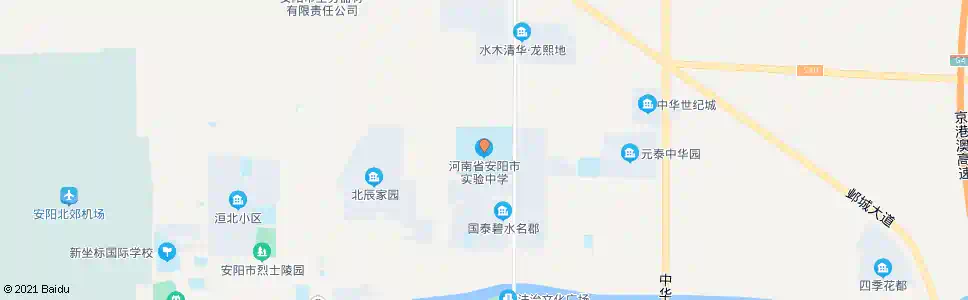 安阳实验中学_公交站地图_安阳公交_妙搜公交查询2025