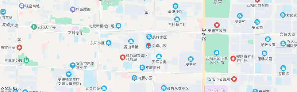 安阳文峰小区_公交站地图_安阳公交_妙搜公交查询2025