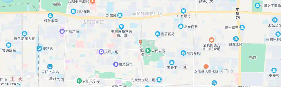 安阳灯塔路口(人民公园)_公交站地图_安阳公交_妙搜公交查询2025