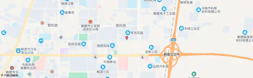 鹤壁军民花园_公交站地图_鹤壁公交_妙搜公交查询2025