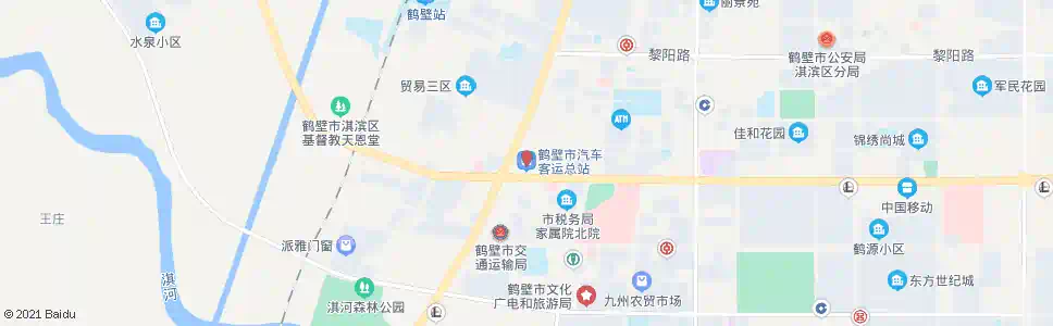 鹤壁长途汽车站西_公交站地图_鹤壁公交_妙搜公交查询2025