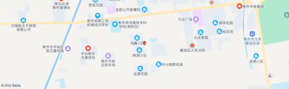 焦作鸿鑫小区_公交站地图_焦作公交_妙搜公交查询2025