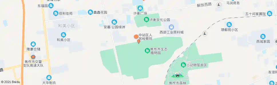 焦作植物生态园_公交站地图_焦作公交_妙搜公交查询2025