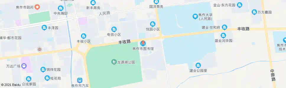 焦作市图书馆_公交站地图_焦作公交_妙搜公交查询2025