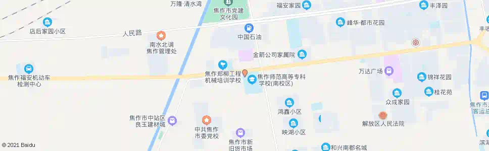 焦作市师专附中_公交站地图_焦作公交_妙搜公交查询2025