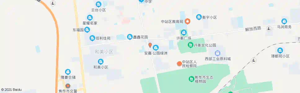 焦作蓝十字大药房_公交站地图_焦作公交_妙搜公交查询2025
