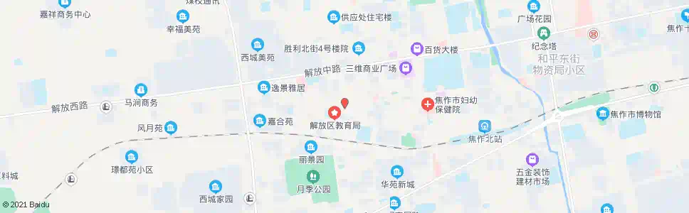 焦作大杨树商业街_公交站地图_焦作公交_妙搜公交查询2025