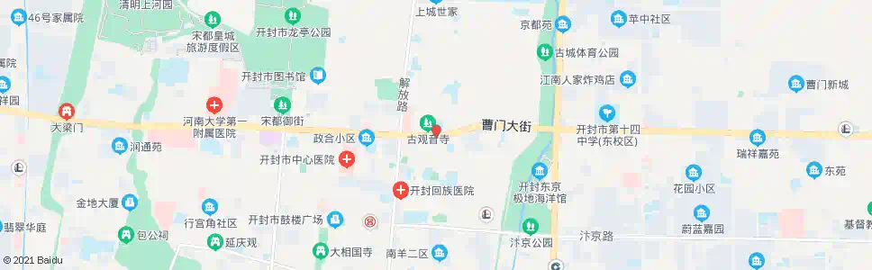 开封白衣阁_公交站地图_开封公交_妙搜公交查询2025