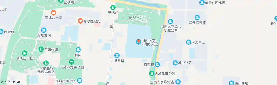 开封河南大学明伦校区_公交站地图_开封公交_妙搜公交查询2025