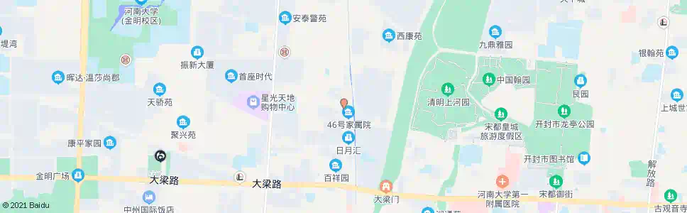 开封小北岗生活区_公交站地图_开封公交_妙搜公交查询2025