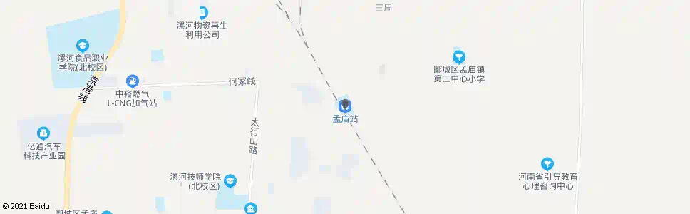 漯河孟庙_公交站地图_漯河公交_妙搜公交查询2025