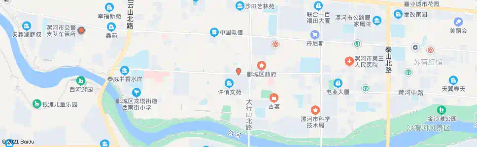 漯河许慎市场南口_公交站地图_漯河公交_妙搜公交查询2025